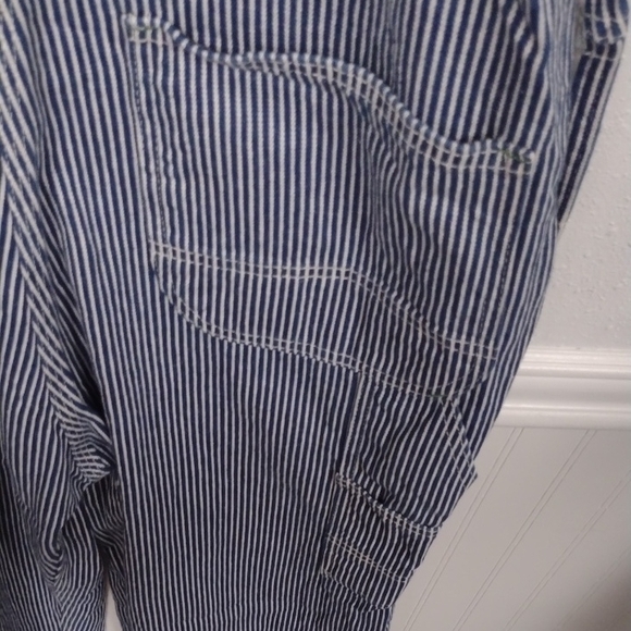 New Without a Label, Classic Striped Men's Overalls Carpenter, Work - Picture 7 of 15